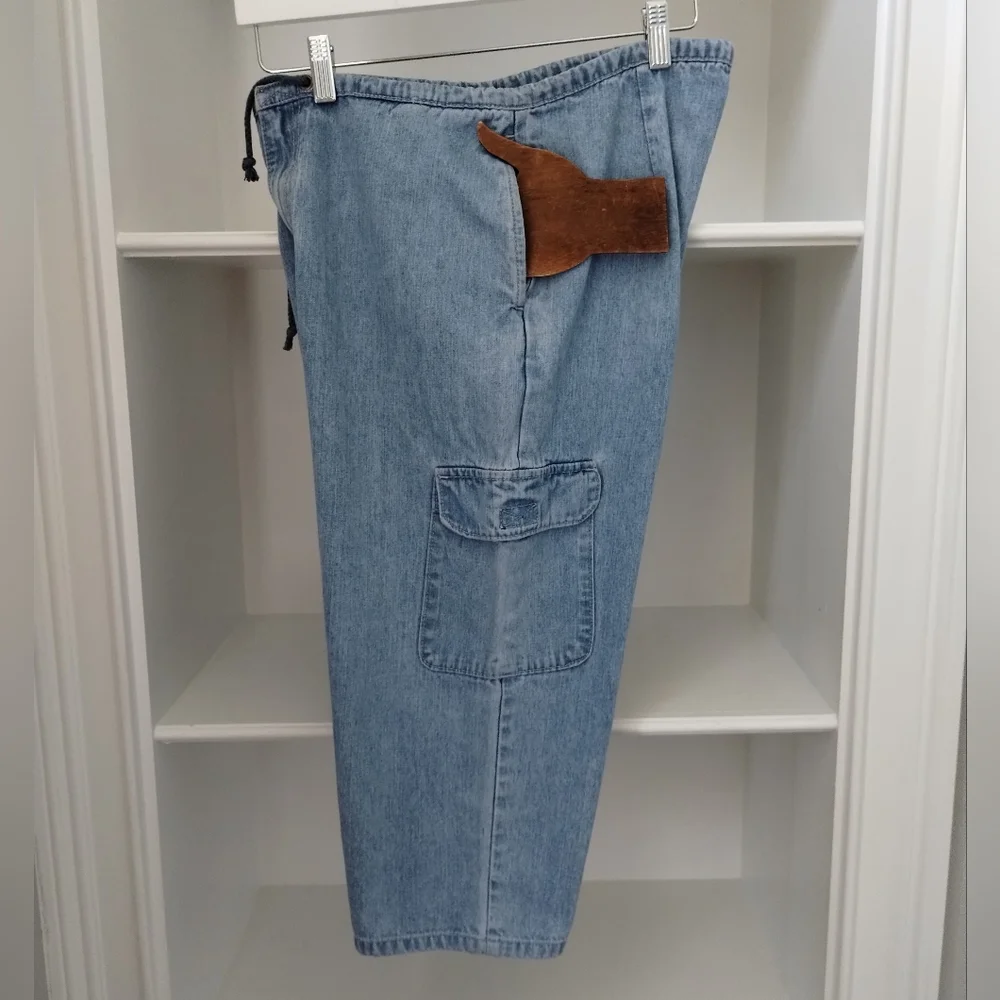 VINTAGE Jeans JORDACHE Cargo Cropped 11/12 High Rise